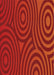 Patterned Red Novelty Rug, pat2585