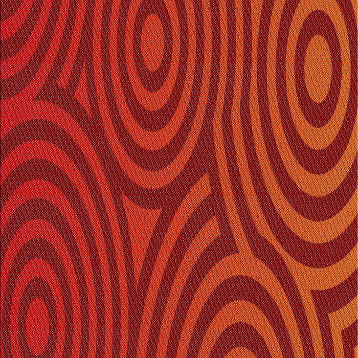 Patterned Red Novelty Rug, pat2585