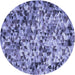 Square Machine Washable Transitional Deep Periwinkle Purple Rug in a Living Room, wshpat2586blu