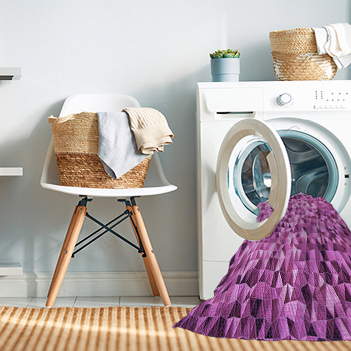 Machine Washable Transitional Violet Purple Rug in a Washing Machine, wshpat2586pur