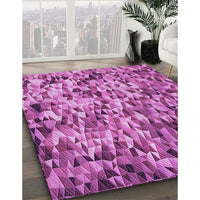 Patterned Violet Purple Rug, pat2586pur