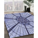 Machine Washable Transitional Deep Periwinkle Purple Rug in a Family Room, wshpat2587blu