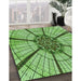Machine Washable Transitional Yellow Green Rug in a Family Room, wshpat2587grn
