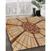 Machine Washable Transitional Mahogany Brown Rug in a Family Room, wshpat2587org