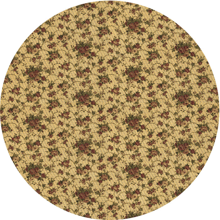 Square Machine Washable Transitional Saddle Brown Rug in a Living Room, wshpat2588brn