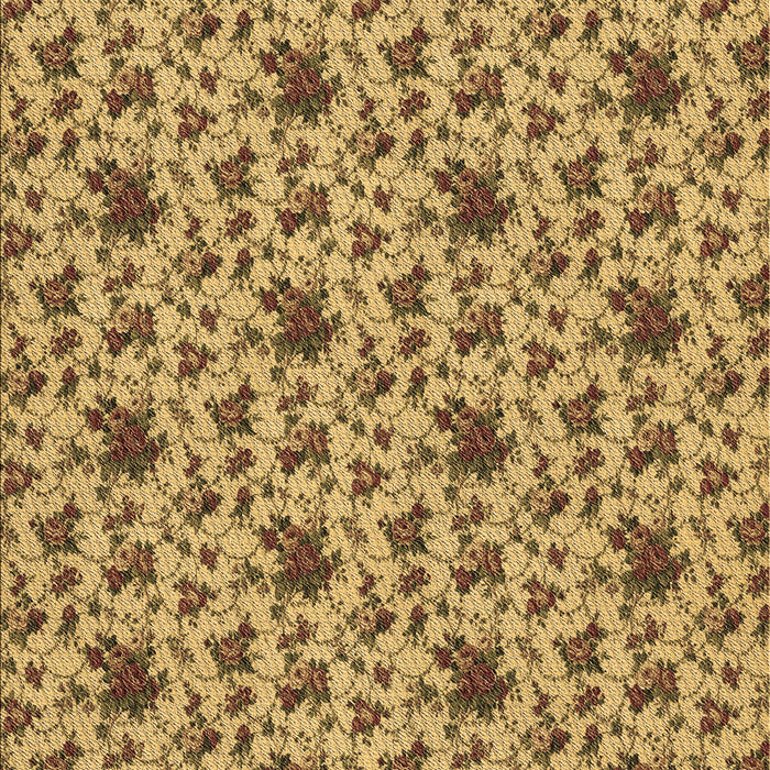 Machine Washable Transitional Saddle Brown Rug, wshpat2588brn