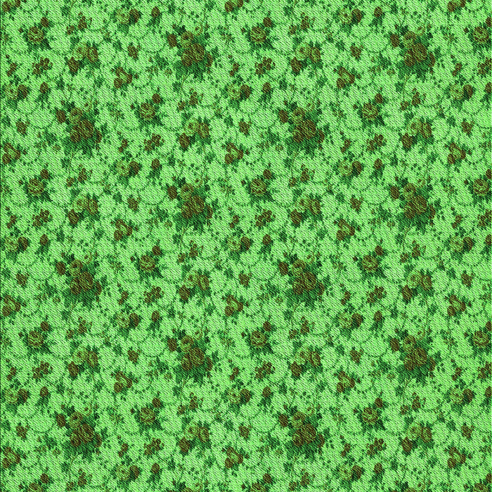 Machine Washable Transitional Emerald Green Rug, wshpat2588grn