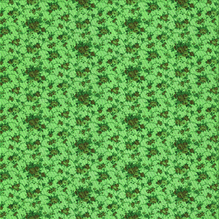 Round Machine Washable Transitional Emerald Green Rug, wshpat2588grn