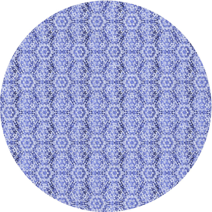 Square Patterned Blue Rug, pat2589blu