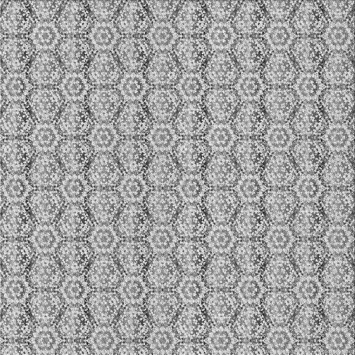 Round Patterned Platinum Silver Gray Rug, pat2589gry