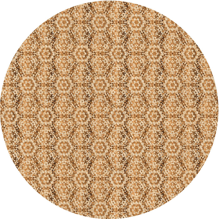 Square Patterned Yellow Rug, pat2589org