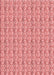 Patterned Pastel Pink Rug, pat2589rd