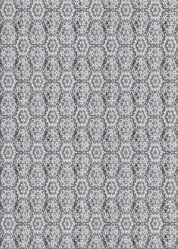 Patterned Gray Novelty Rug, pat2589