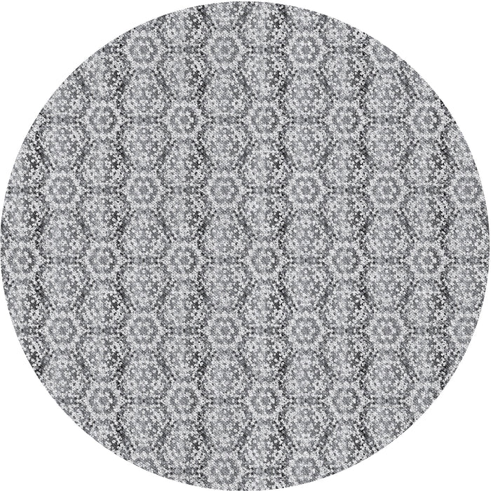 Square Machine Washable Transitional Grey Gray Rug, wshpat2589