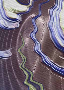 Patterned Dark Gray Novelty Rug, pat258