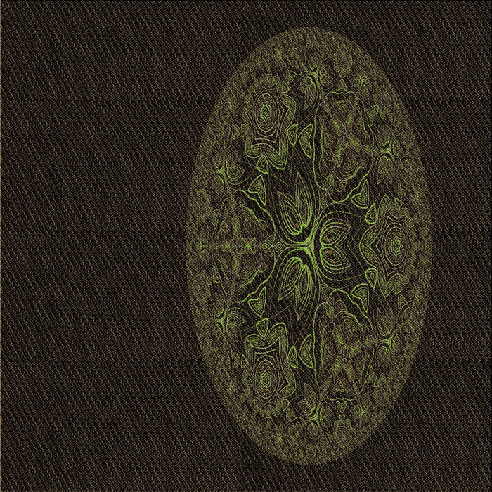 Round Machine Washable Transitional Chocolate Brown Rug, wshpat259brn