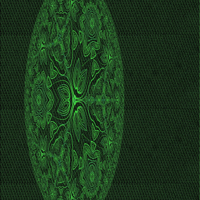Patterned Green Rug, pat259grn