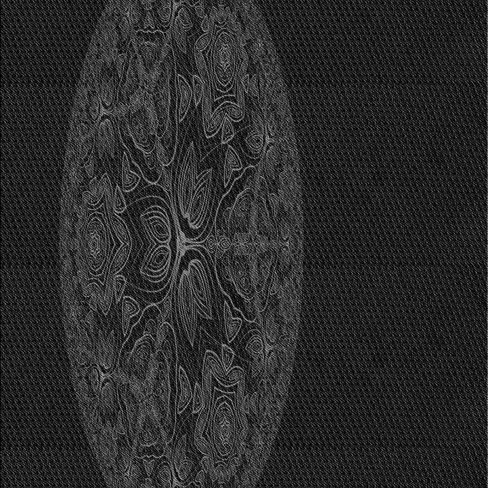 Patterned Black Rug, pat259gry