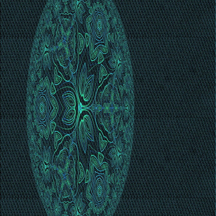 Patterned Black Rug, pat259lblu