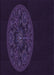 Machine Washable Transitional Purple Rug, wshpat259pur