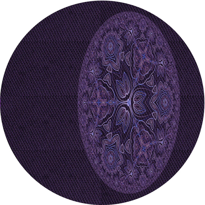 Square Machine Washable Transitional Purple Rug in a Living Room, wshpat259pur