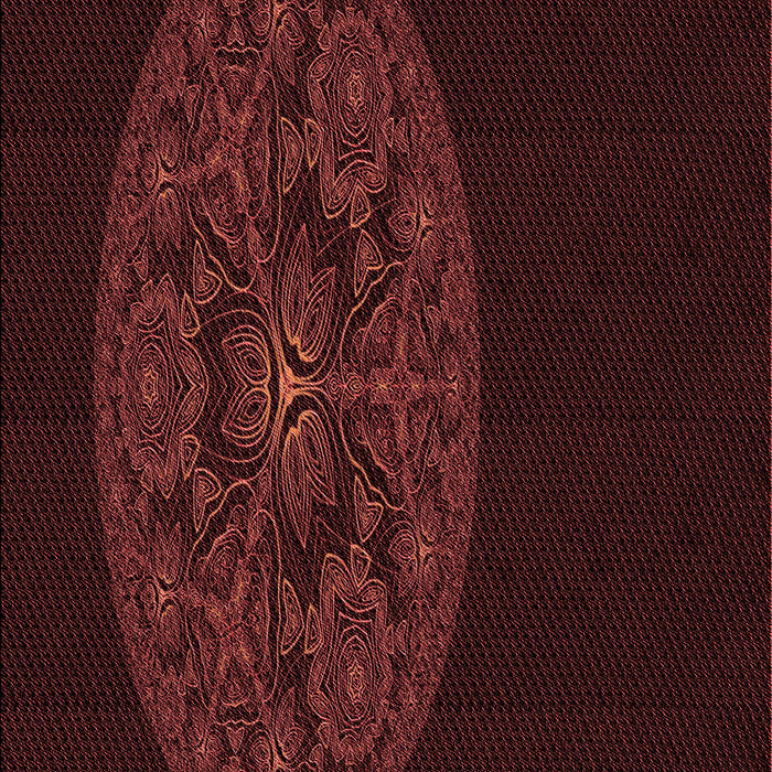Patterned Chocolate Brown Rug, pat259rd