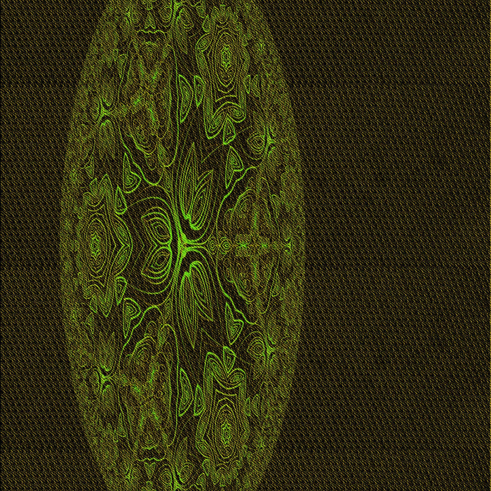 Patterned Black Rug, pat259yw