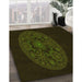 Patterned Black Rug in Family Room, pat259yw