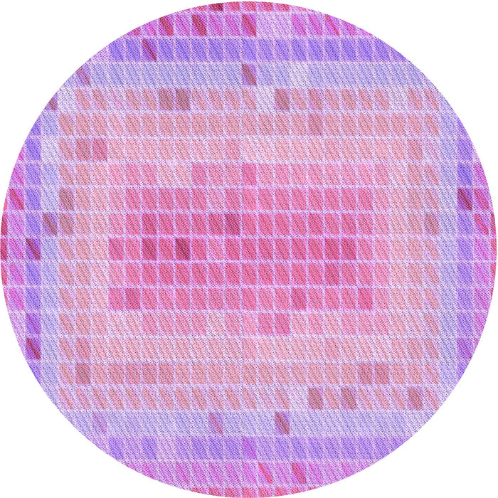 Square Patterned Pastel Purple Pink Rug, pat2590pur