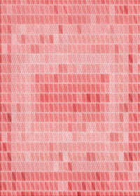 Machine Washable Transitional Pastel Pink Rug, wshpat2590rd