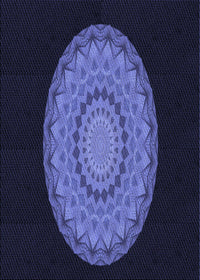 Machine Washable Transitional Night Blue Rug, wshpat2591blu