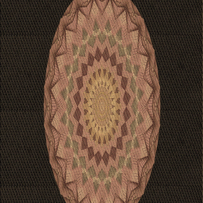 Patterned Sienna Brown Rug, pat2591brn