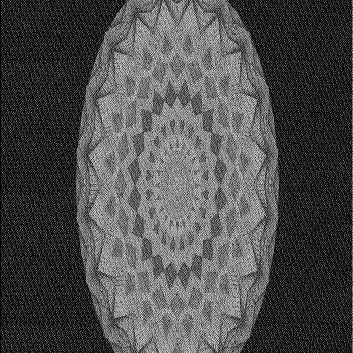 Patterned Midnight Gray Rug, pat2591gry