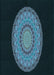 Patterned Glacial Blue Ice Blue Rug, pat2591lblu