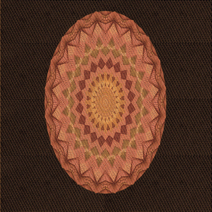 Round Machine Washable Transitional Mahogany Brown Rug, wshpat2591org