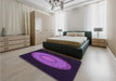 Patterned Dark Orchid Purple Rug in a Bedroom, pat2591pur