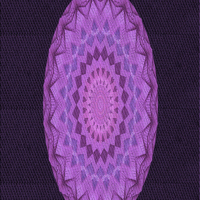 Patterned Dark Orchid Purple Rug, pat2591pur