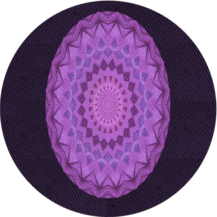 Square Machine Washable Transitional Dark Orchid Purple Rug in a Living Room, wshpat2591pur