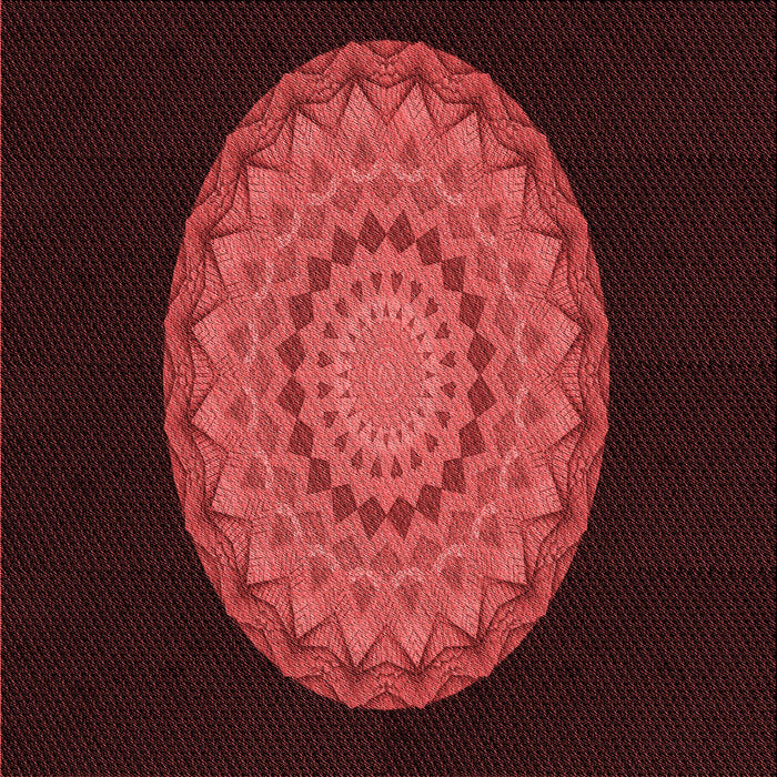 Round Machine Washable Transitional Red Rug, wshpat2591rd