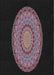 Patterned Mauve Taupe Purple Novelty Rug, pat2591