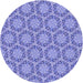 Square Machine Washable Transitional Purple Mimosa Purple Rug in a Living Room, wshpat2592blu