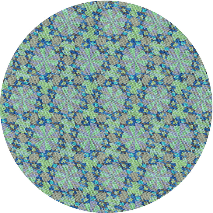 Square Machine Washable Transitional Azure Blue Rug in a Living Room, wshpat2592lblu