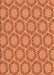 Patterned Orange Rug, pat2592org