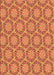 Machine Washable Transitional Orange Rug, wshpat2592org