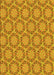 Patterned Deep Yellow Rug, pat2592yw
