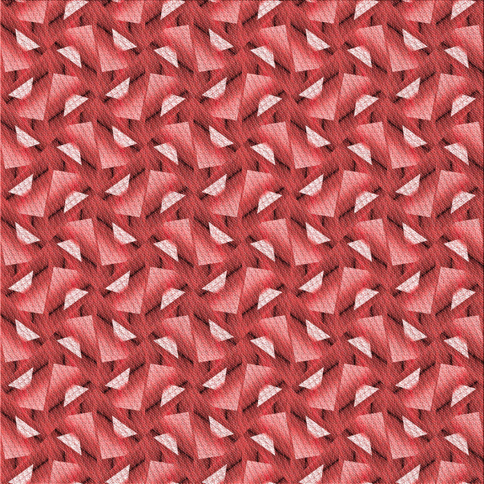 Round Patterned Red Rug, pat2593rd