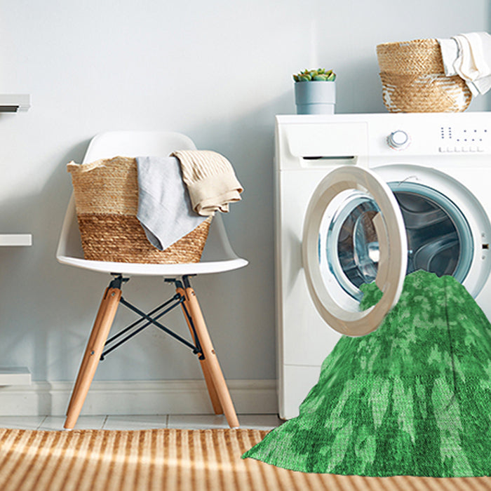 Machine Washable Transitional Neon Green Rug in a Washing Machine, wshpat2594grn