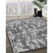 Patterned Cloud Gray Rug in Family Room, pat2594gry