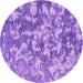 Square Machine Washable Transitional Violet Purple Rug in a Living Room, wshpat2594pur