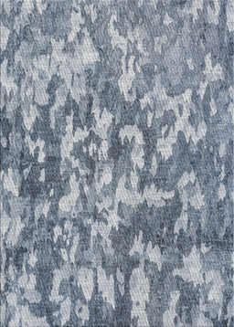 Patterned Light Steel Blue Novelty Rug, pat2594
